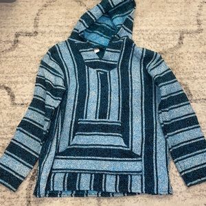 Blue drug rug hoodie